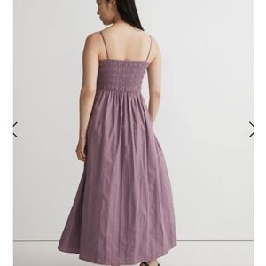 Madewell Theo Sleeveless Midi Dress, antique purple, size L